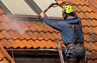 Démoussage et hydrofuge de toiture à Hostens