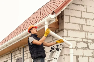 Pose et remplacement de gouttières à Hostens